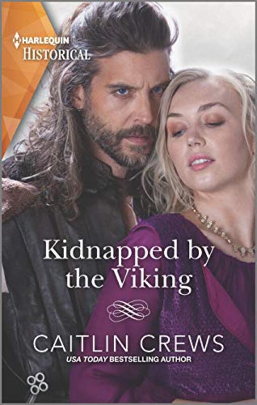 Book cover for "Kidnapped by the Viking" by Caitlin Crews