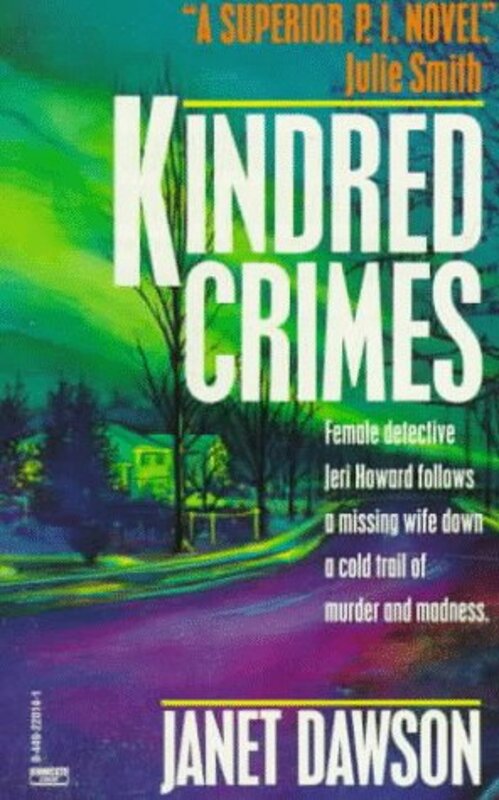 Book cover for "Kindred Crimes" by Janet Dawson