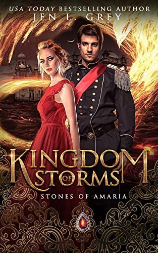 Book cover for "Kingdom of Storms" by Jen L Grey