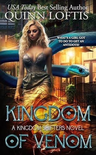 Book cover for "Kingdom of Venom" by Quinn Loftis