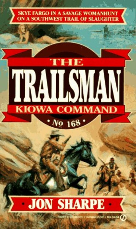Book cover for "Kiowa Command" by Jon Sharpe