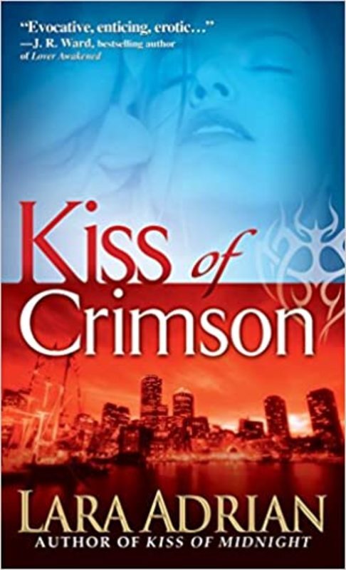 Book cover for "Kiss of Crimson" by Lara Adrian
