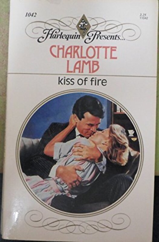Book cover for "Kiss of Fire" by Charlotte Lamb