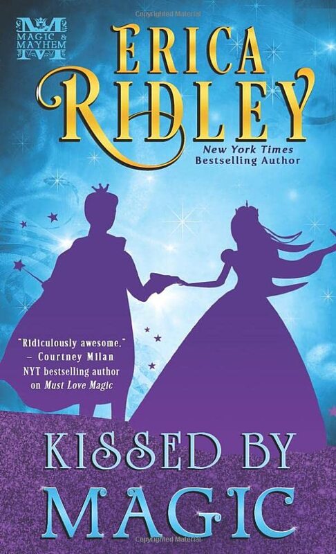 Book cover for "Kissed by Magic" by Erica Ridley