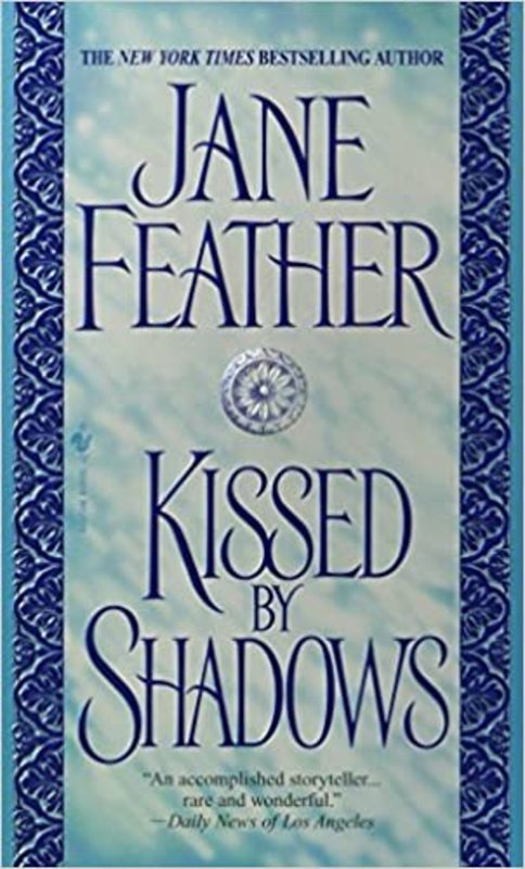 Book cover for "Kissed by Shadows" by Jane Feather