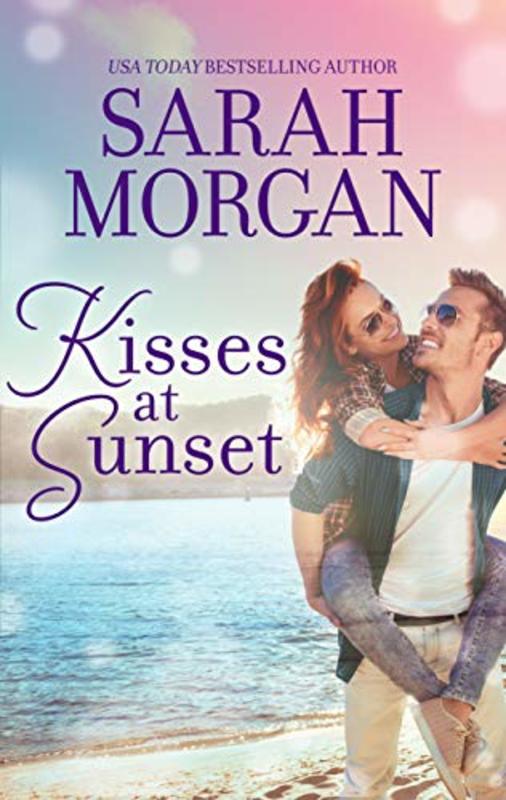 Book cover for "Kisses at Sunset" by Sarah Morgan