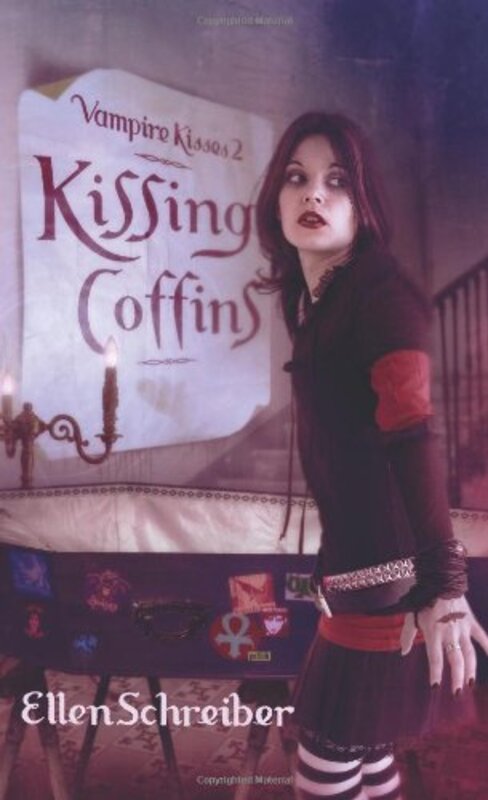 Book cover for "Kissing Coffins" by Ellen Schreiber