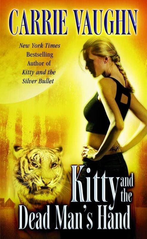 Book cover for "Kitty and the Dead Man's Hand" by Carrie Vaughn