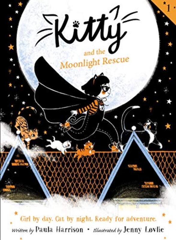 Book cover for "Kitty and the Moonlight Rescue" by Paula Harrison