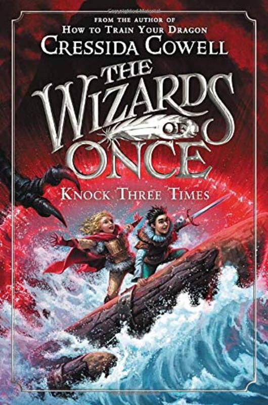 Book cover for "Knock Three Times" by Cressida Cowell