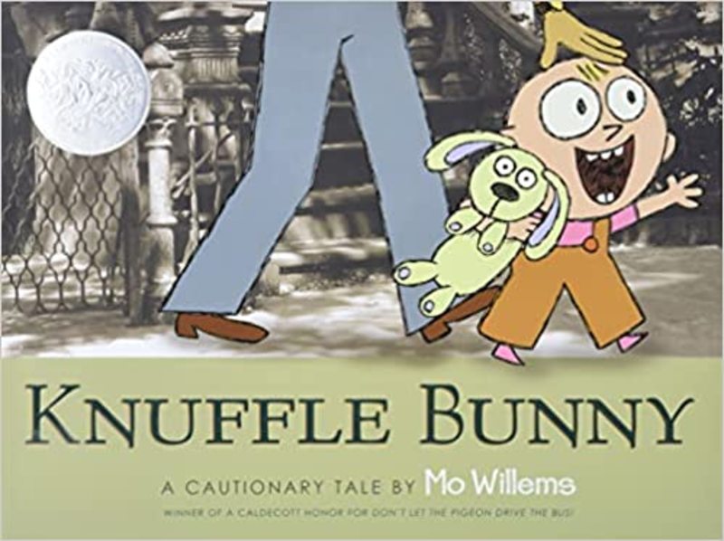 Book cover for "Knuffle Bunny" by Mo Willems