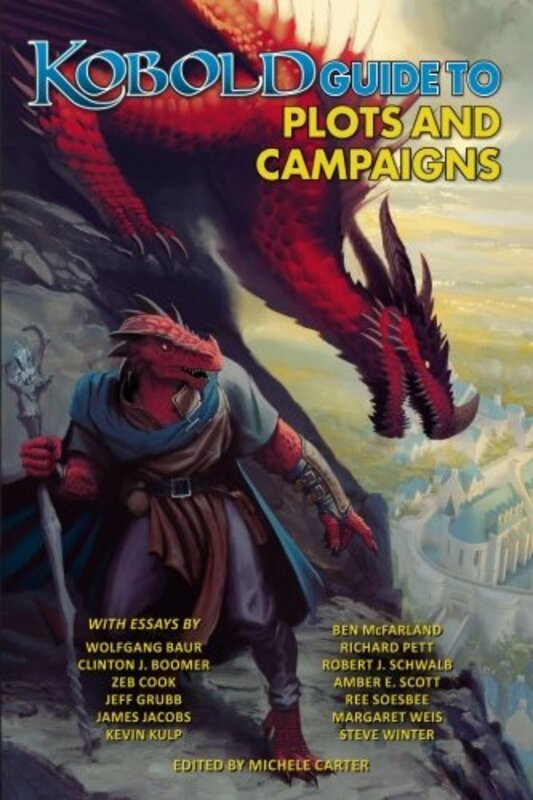 Book cover for "Kobold Guide to Plots and Campaigns" by Margaret Weis