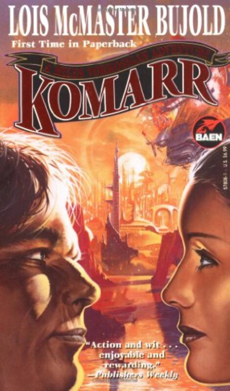 Book cover for "Komarr" by Lois McMaster Bujold
