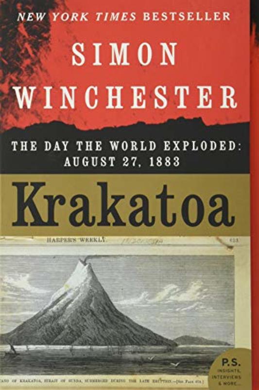 Book cover for "Krakatoa: The Day the World Exploded: August 27, 1883" by Simon Winchester