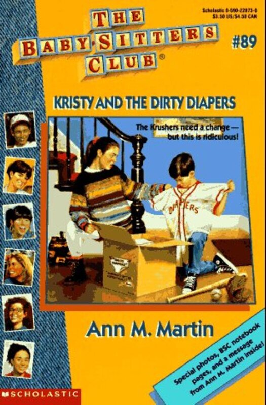 Book cover for "Kristy and the Dirty Diapers" by Ann M Martin