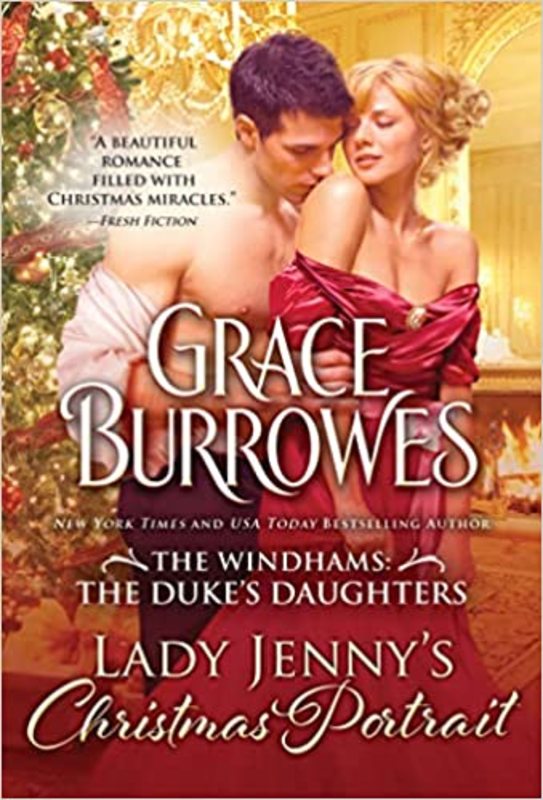 Book cover for "Lady Jenny's Christmas Portrait" by Grace Burrowes