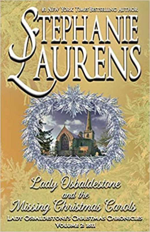 Book cover for "Lady Osbaldestone and the Missing Christmas Carols" by Stephanie Laurens