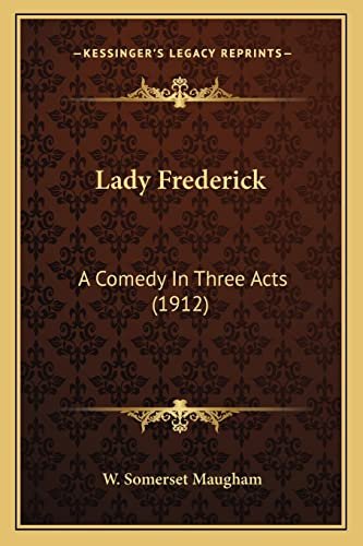 Book cover for "Lady Frederick" by W Somerset Maugham