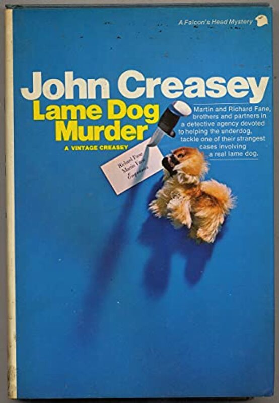 Book cover for "Lame Dog Murder" by John Creasey