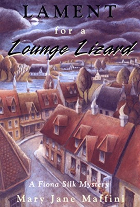 Book cover for "Lament For A Lounge Lizard" by Victoria Abbott