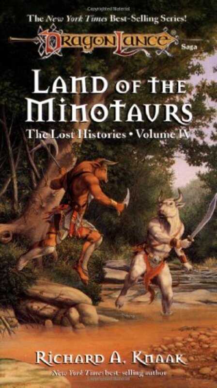 Book cover for "Land of the Minotaurs" by Richard A Knaak
