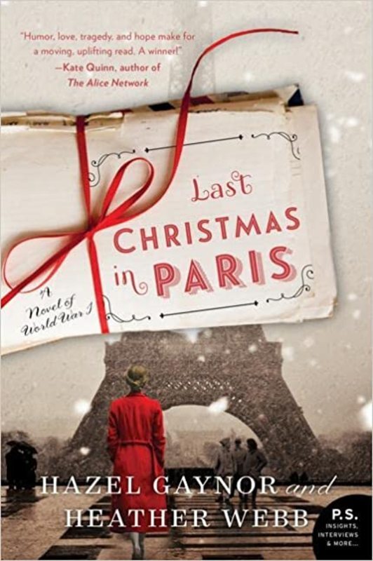 Book cover for "Last Christmas in Paris" by Hazel Gaynor