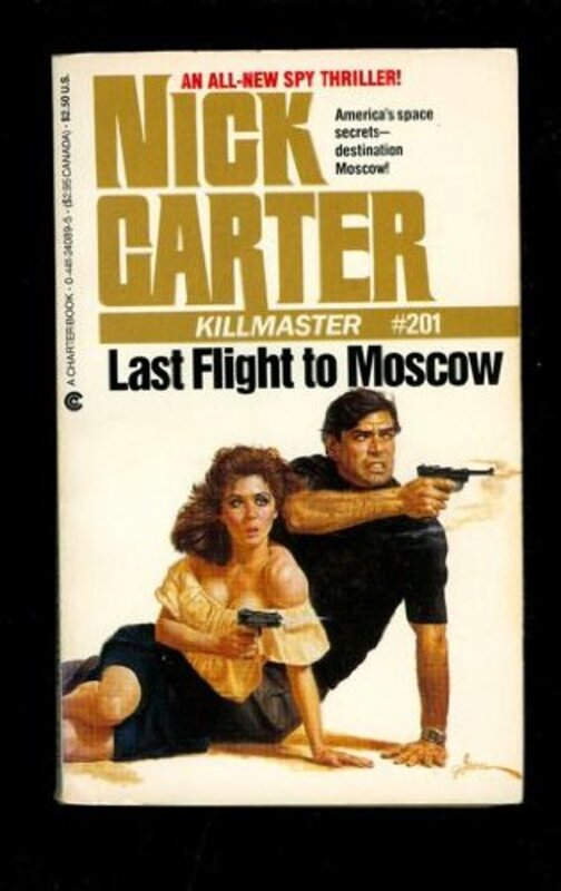 Book cover for "Last Flight to Moscow" by Nick Carter