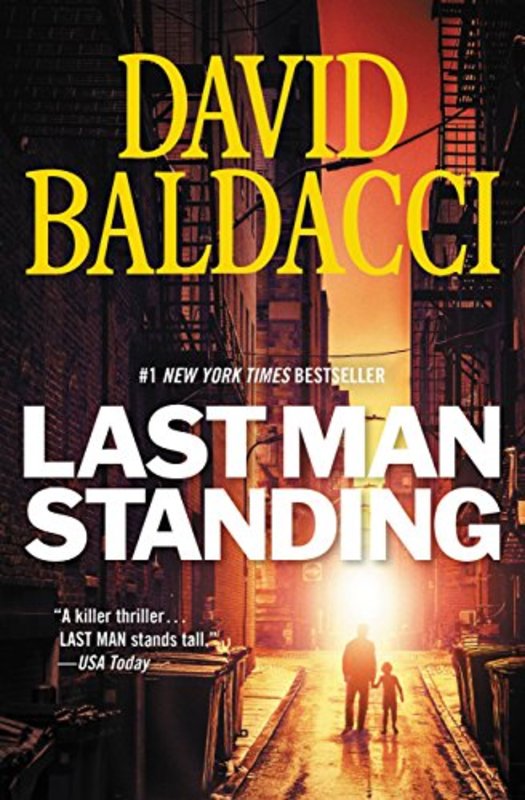 Book cover for "Last Man Standing" by David Baldacci