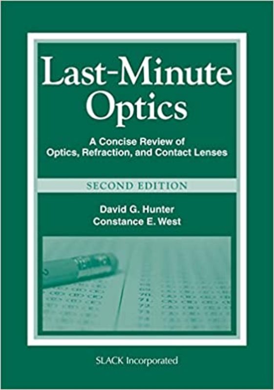Book cover for "Last-Minute Optics" by David G. Hunter