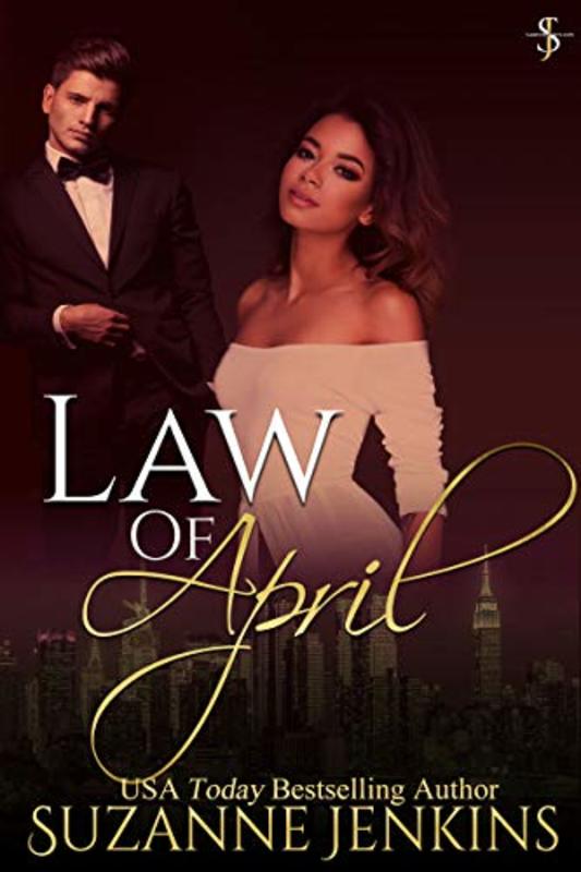Book cover for "Law of April" by Suzanne Jenkins