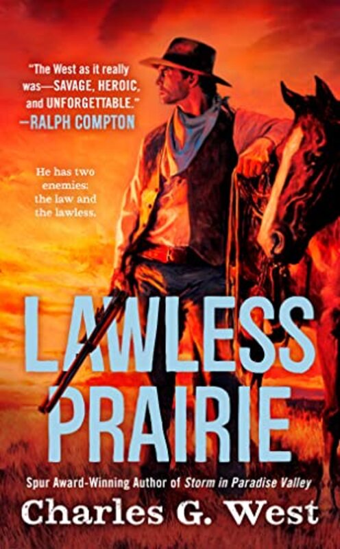 Book cover for "Lawless Prairie" by Charles G West