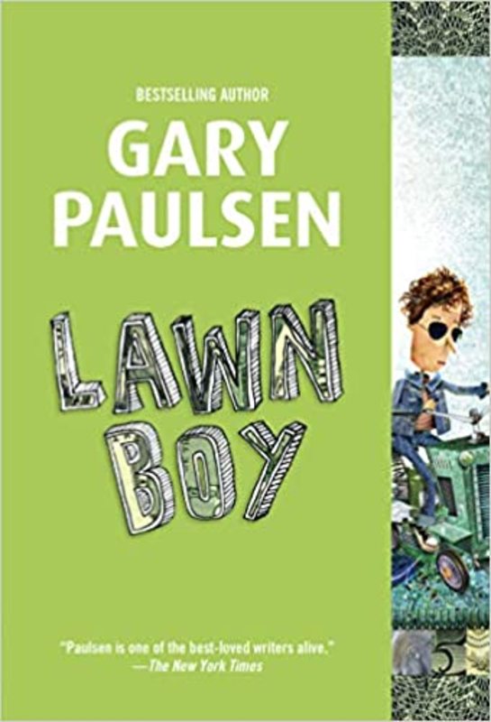 Book cover for "Lawn Boy" by Gary Paulsen