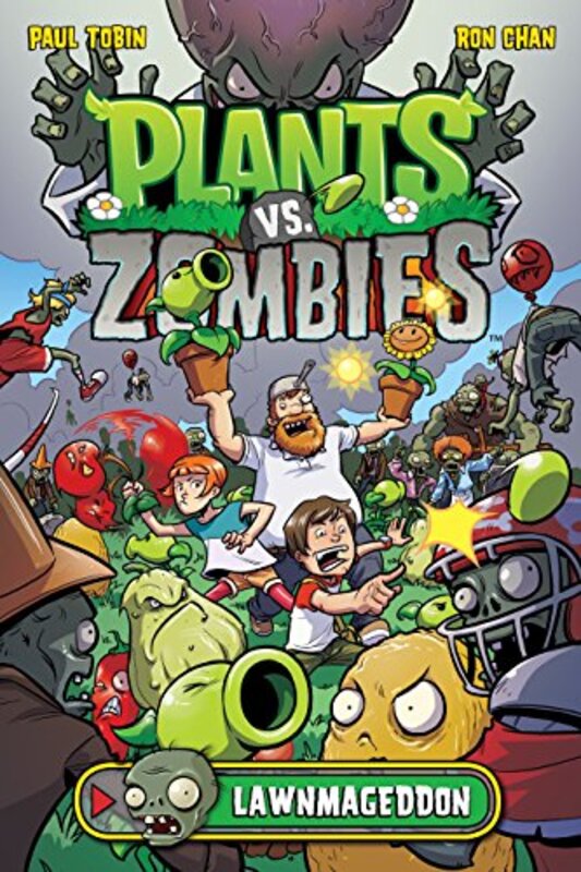 Book cover for "Lawnmageddon" by Paul Tobin
