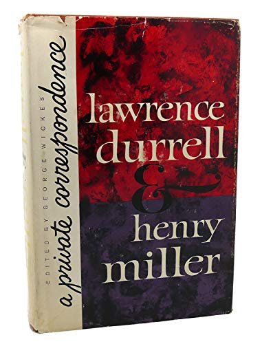 Book cover for "Lawrence Durrell & Henry Miller: A Private Correspondence" by Lawrence Durrell