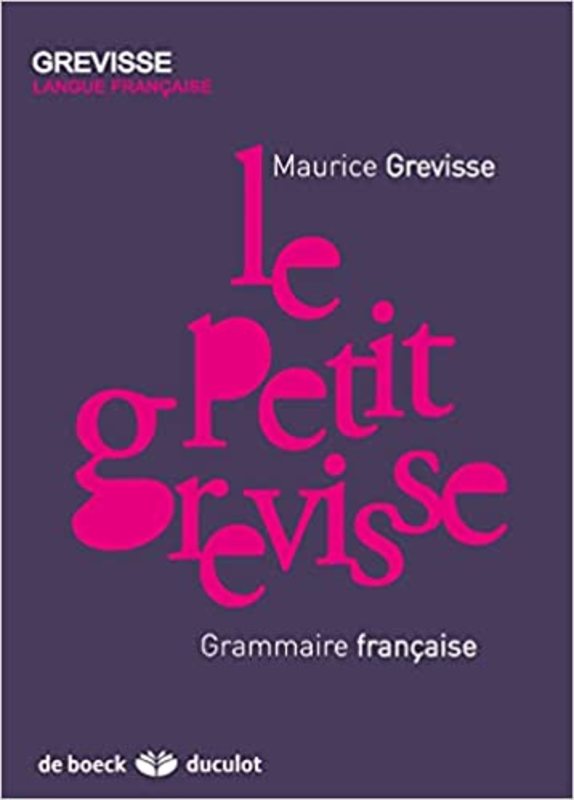 Book cover for "Le Petit Grevisse" by Maurice Grevisse