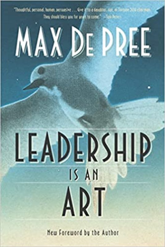 Book cover for "Leadership Is an Art" by Max Depree