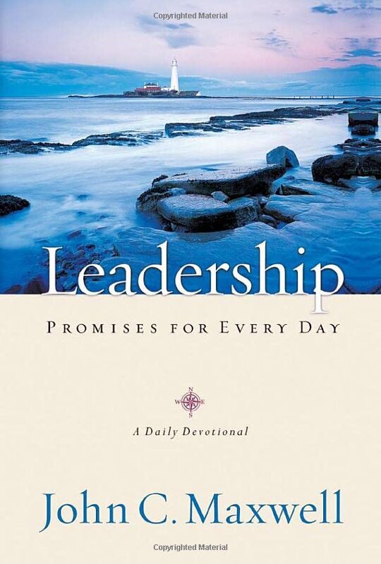 Book cover for "Leadership Promises for Every Day: A Daily Devotional" by John C Maxwell