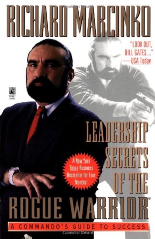 Book cover for "Leadership Secrets of the Rogue Warrior" by Richard Marcinko