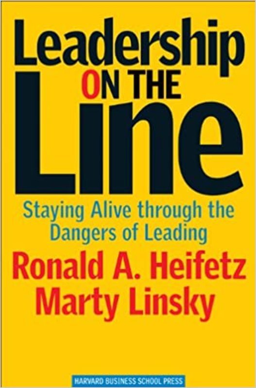Book cover for "Leadership on the Line" by Martin Linsky