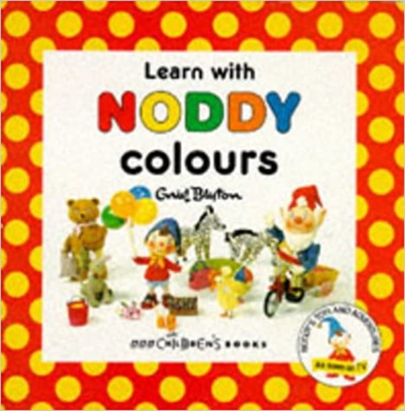 Book cover for "Learn with Noddy" by Enid Blyton