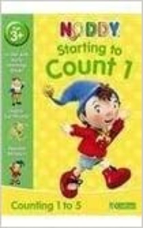 Book cover for "Learn with Noddy - Starting to Count 1 Counting 1-5" by Enid Blyton