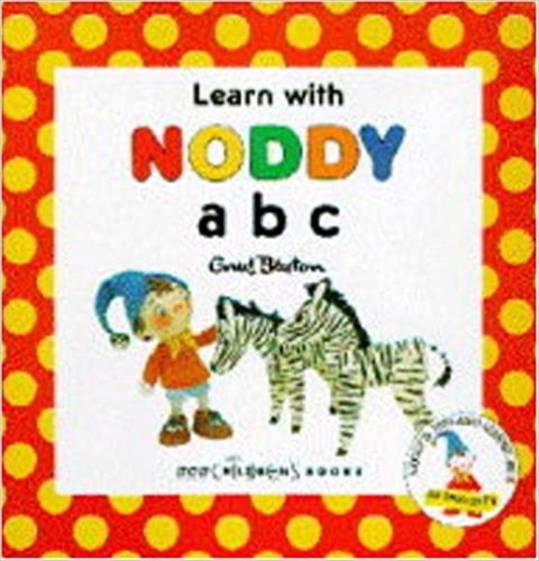 Book cover for "Learn with Noddy: ABC" by Enid Blyton