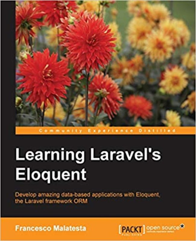 Book cover for "Learning Laravel's Eloquent" by Francesco Malatesta