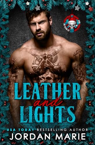 Book cover for "Leather & Lights" by Jordan Marie