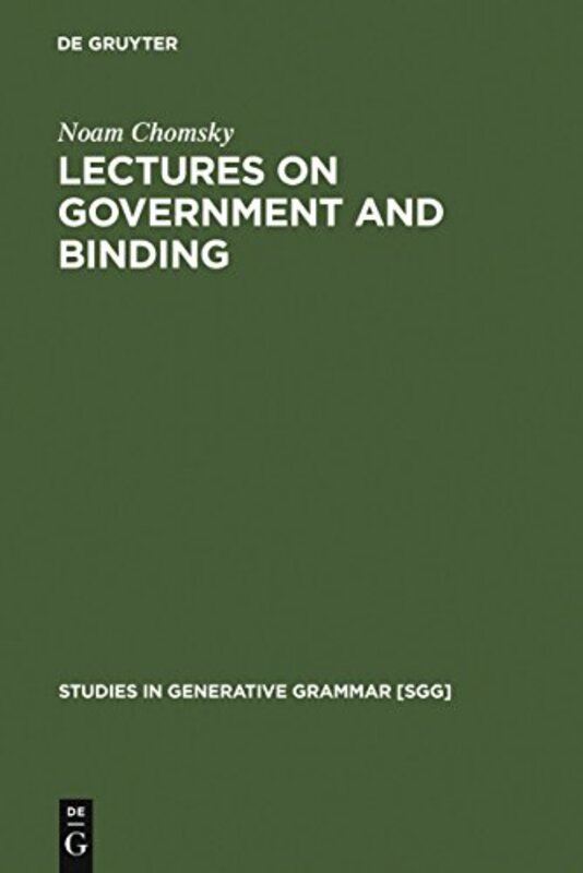 Book cover for "Lectures on Government and Binding"