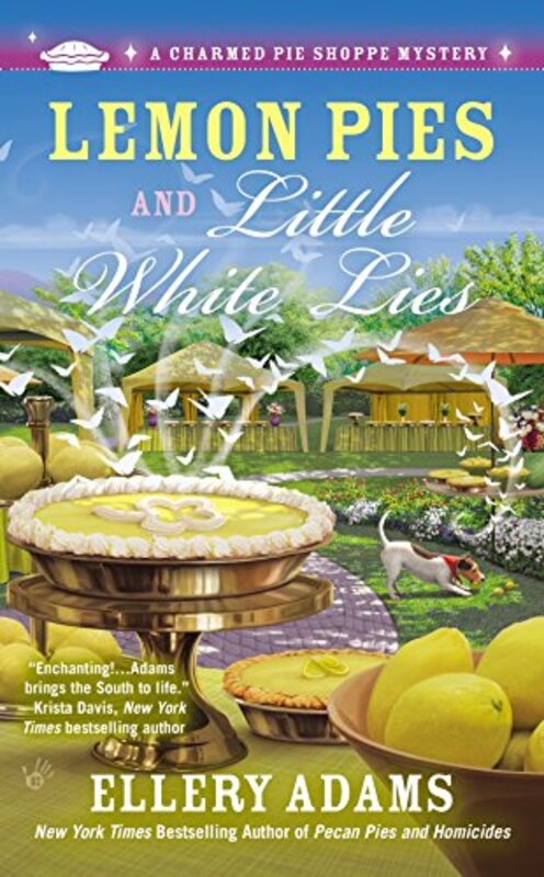 Book cover for "Lemon Pies and Little White Lies" by Ellery Adams