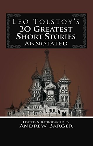 Book cover for "Leo Tolstoy's 20 Greatest Short Stories" by Leo Tolstoy