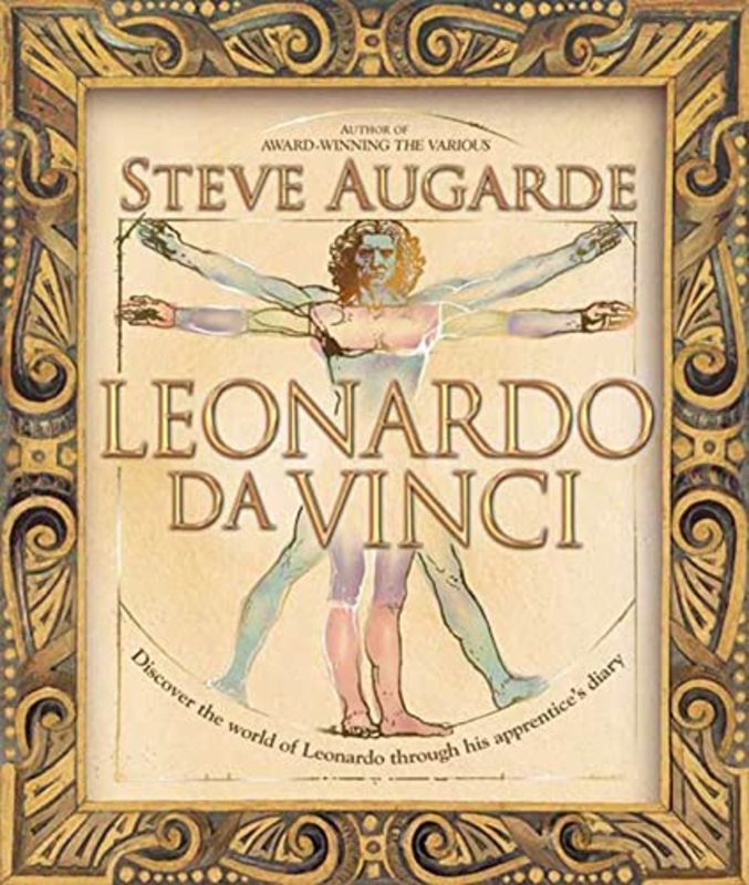 Book cover for "Leonardo Da Vinci" by Steve Augarde