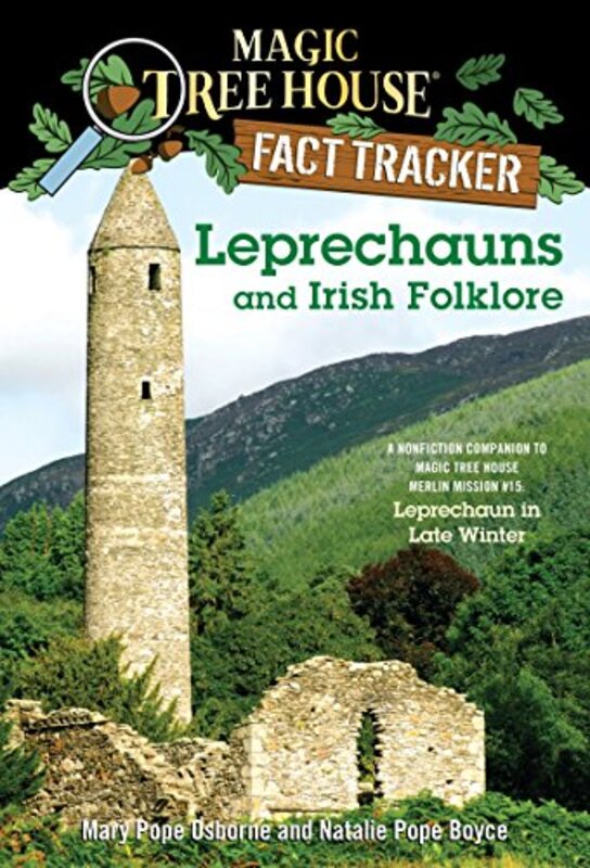 Book cover for "Leprechauns and Irish Folklore" by Mary Pope Osborne