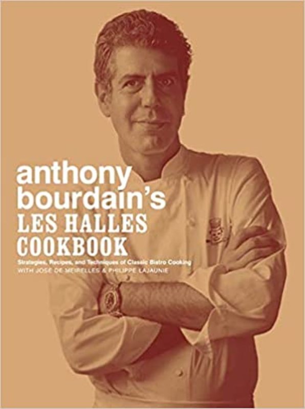 Book cover for "Les Halles Cookbook" by Anthony Bourdain